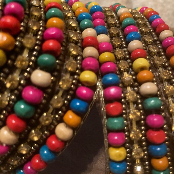 J. Renee Beaded Wedge Slide, Size 8M New - Picture 3 of 7